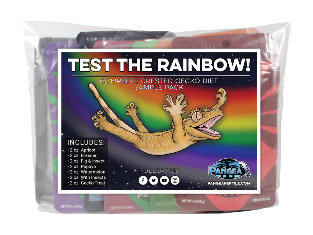 Pangea Gecko Diet Test The Rainbow Sample Pack